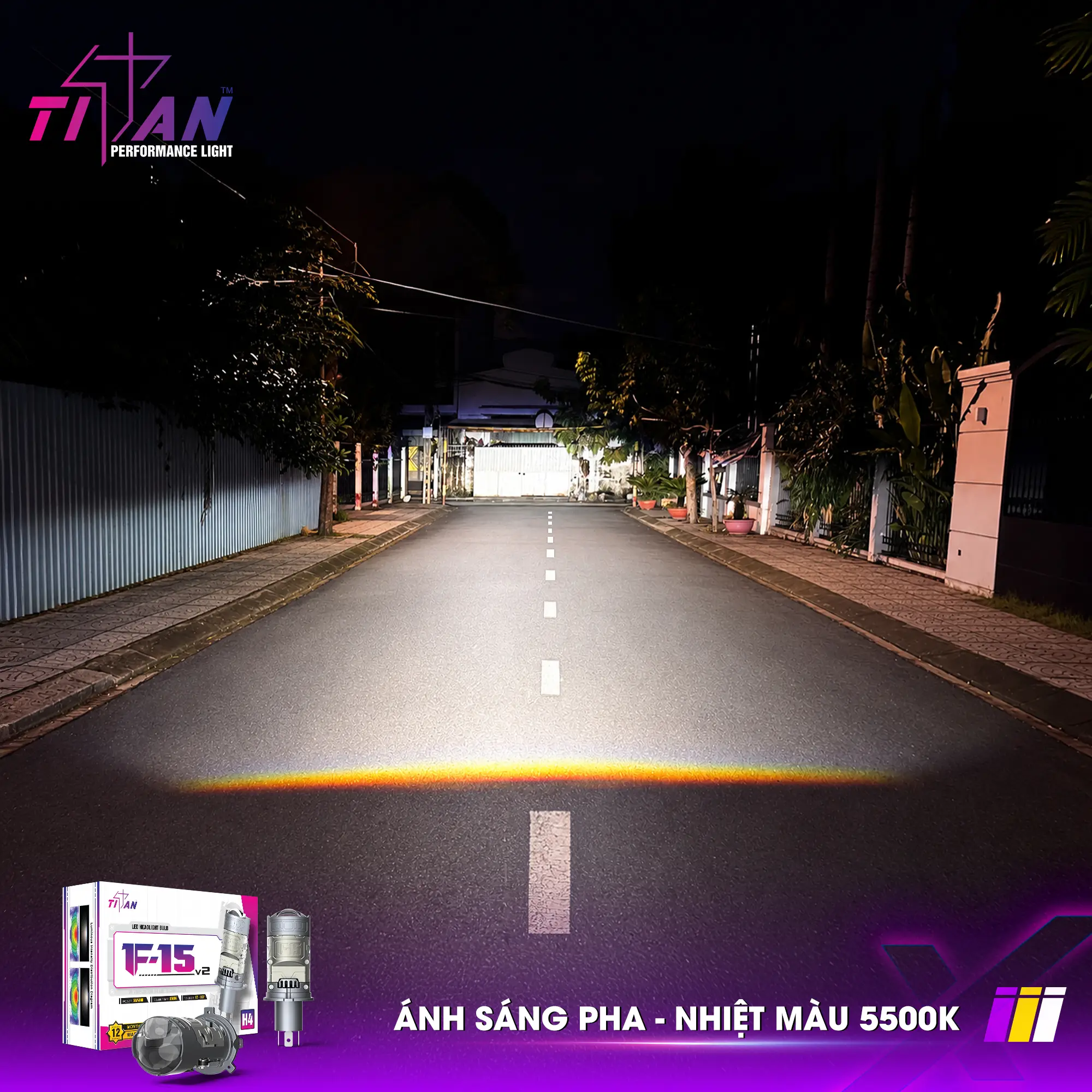 Bi LED Mini Titan Moto F-15 V2